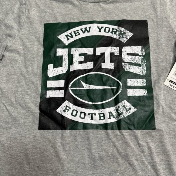 Jets Long Sleeve Boy’s Gray NFL T-shirt Size Youth XL (14 - 16) New with Tags - Picture 6 of 12